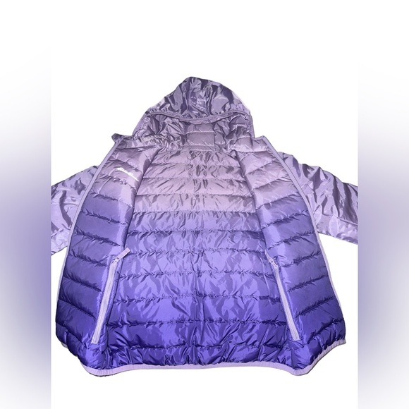 Eddie Bauer Girls Reversible Lavender Hombre Puffer Jacket size M (8-9) - Picture 8 of 8